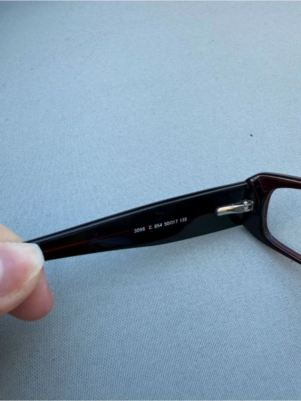 CHANEL Rectangular Crystal CC Logo Glasses in Deep Burgundy